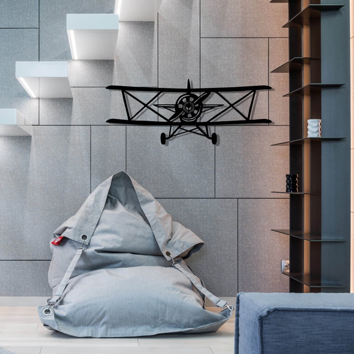 Wallity Vecihi Accesorio Decorativo de Pared de Metal Negro